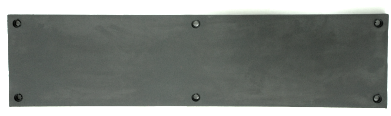 Solid rubber transition strip
